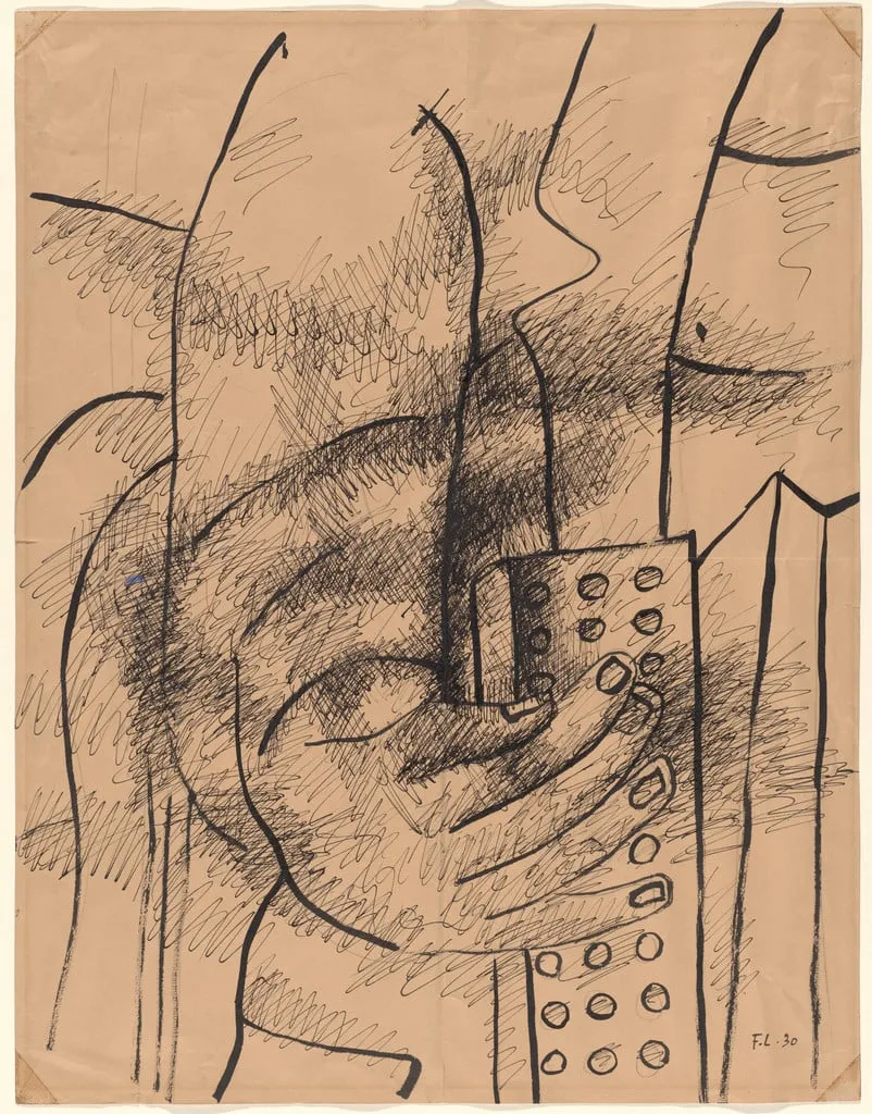 Untitled, by Fernand Léger, ink, 1930