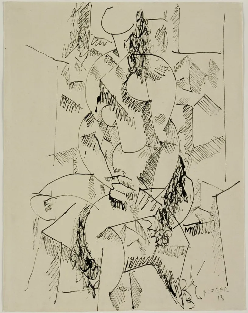 Untitled, by Fernand Léger, ink, 1913