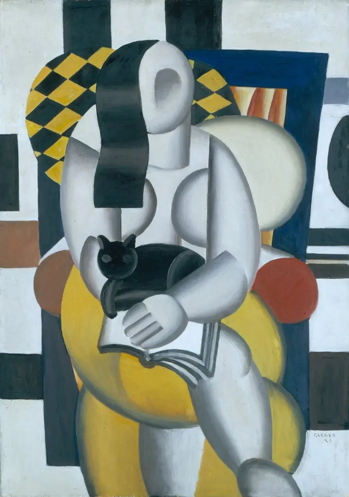 Woman with cat, by Fernand Léger