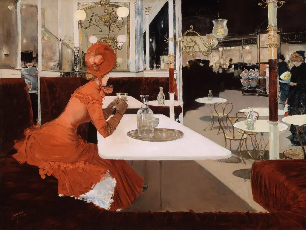 In the Café, by Fernand Lungren