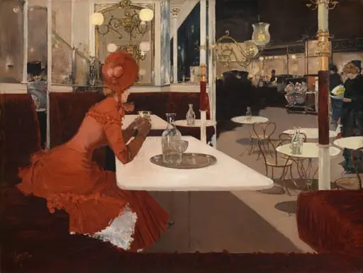 In the Café, by Fernand Lungren