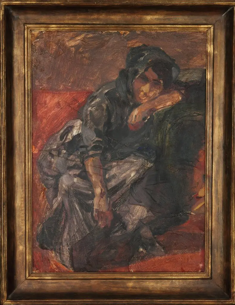 Estudio de mujer ó Retorno al hogar, by Fernando Fader