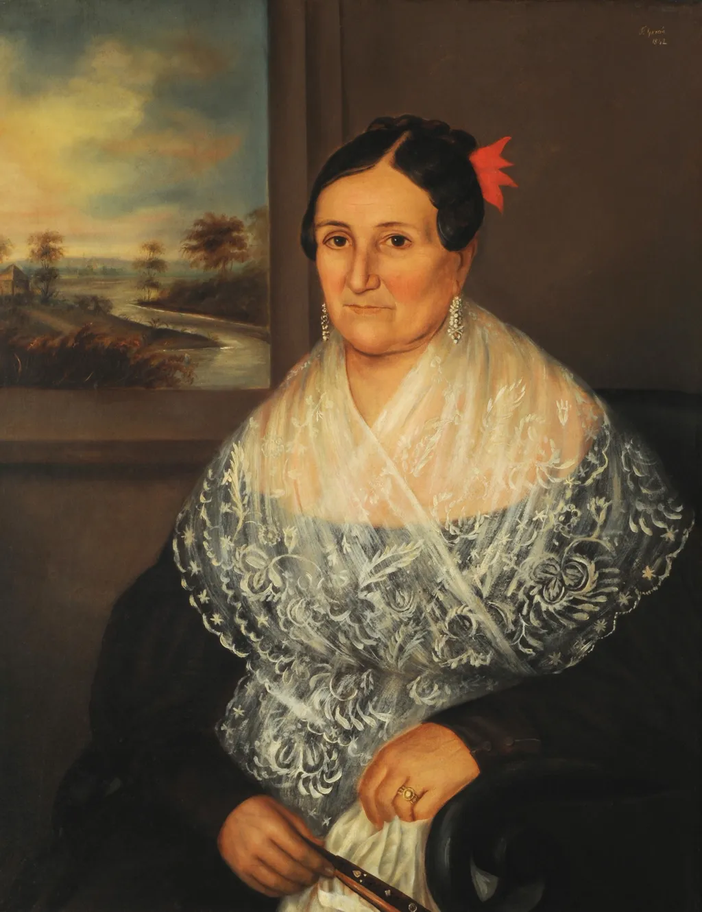 Portrait of María Josefa Ramona Herrera, by Fernando García del Molino, oil, 1897