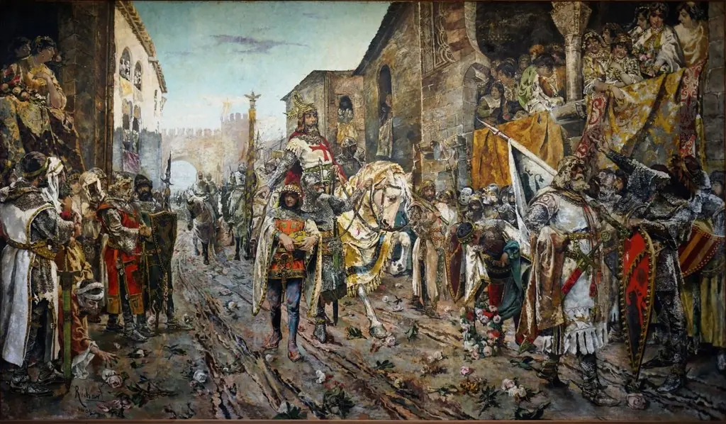 Entrada triunfal en Valencia del rey don Jaime el Conquistador (año 1238), by Fernando Richart Montesinos