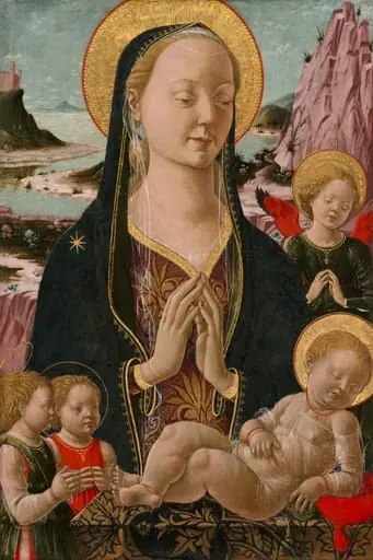 Madonna and Child with Angels, by Ferrarese 15th Century