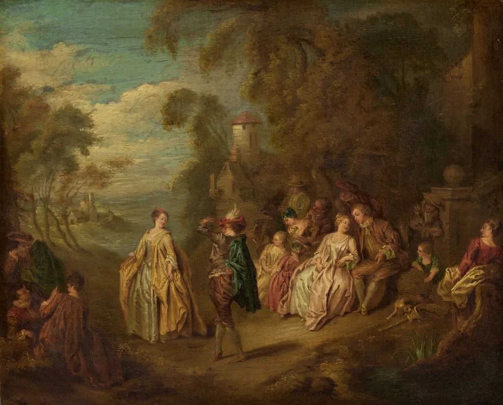 Fête Champêtre, oil, 1800