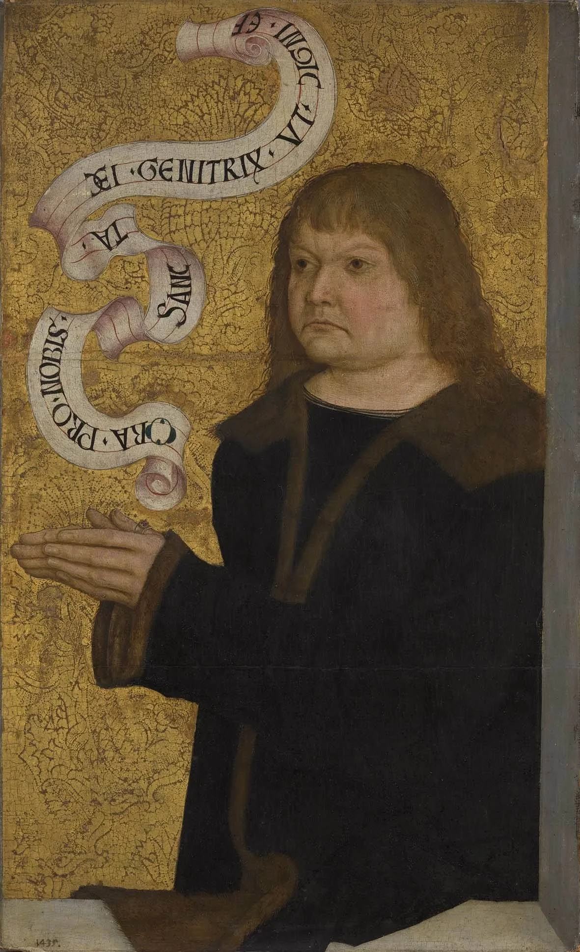 Funk-Diptychon: Stifterbildnis des Hans Funk, detail