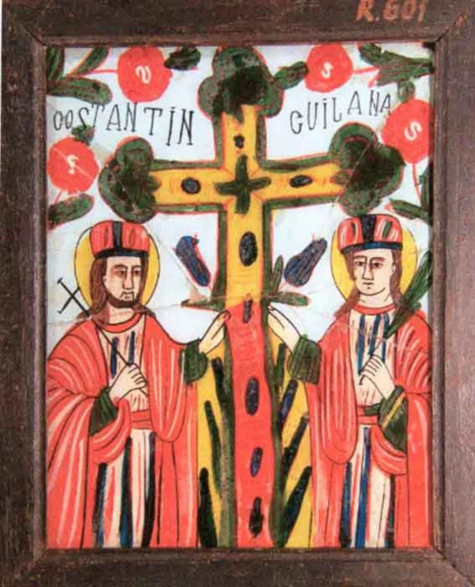 Sfinții Împărați Constantin și Elena, detail