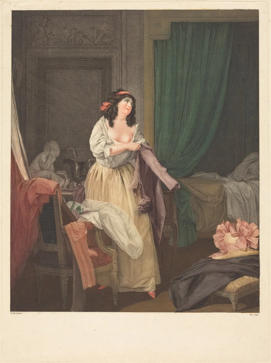 Que n'y est-il encore?, by Louis Petit, ink, 1786