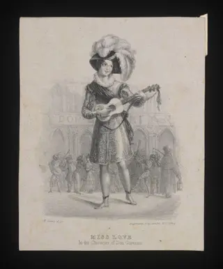 Miss Love in the character of Don Giovanni, by Maxim Gauci, 1850