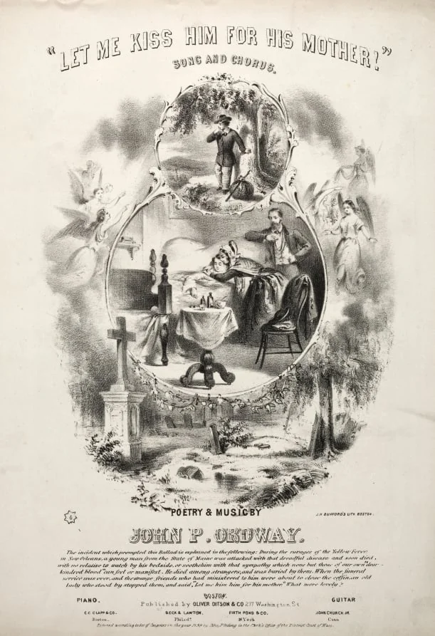 Let me Kiss him for his Mothers - Sheet Music Cover, detail