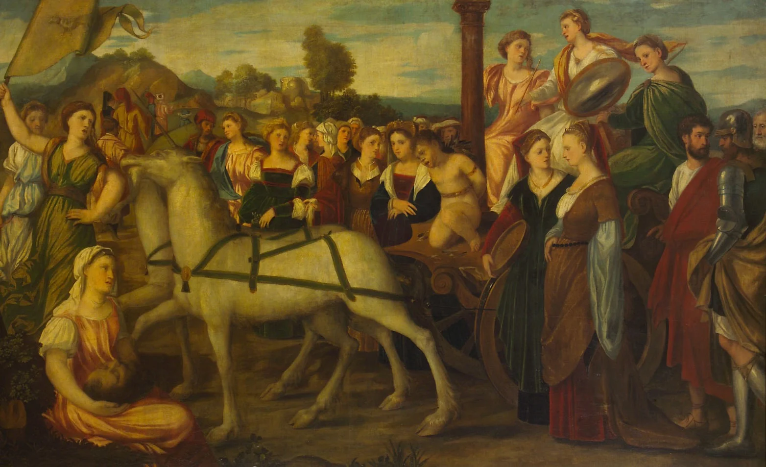 Triumph der Keuschheit, detail