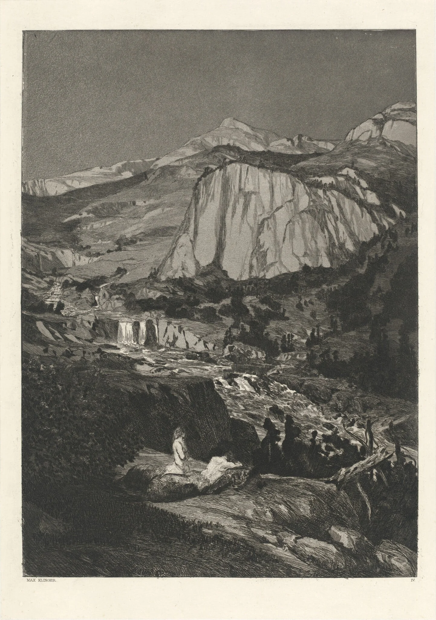 Moonlit Night (Mondnacht): pl. 4, detail