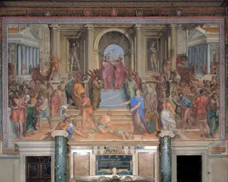 Justice of Brutus, by Tommaso Laureti, fresco, 1596