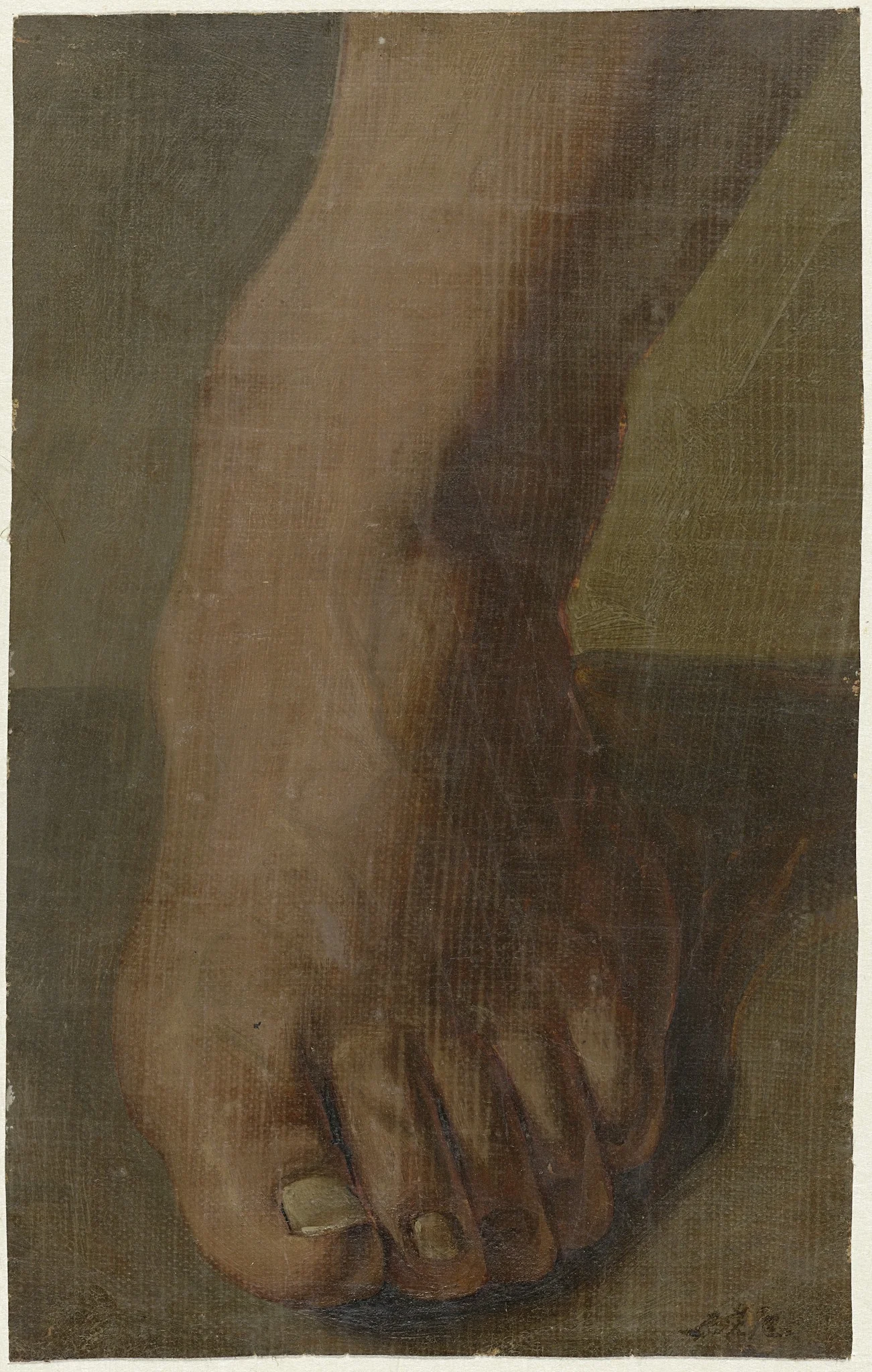 A Left Foot, detail