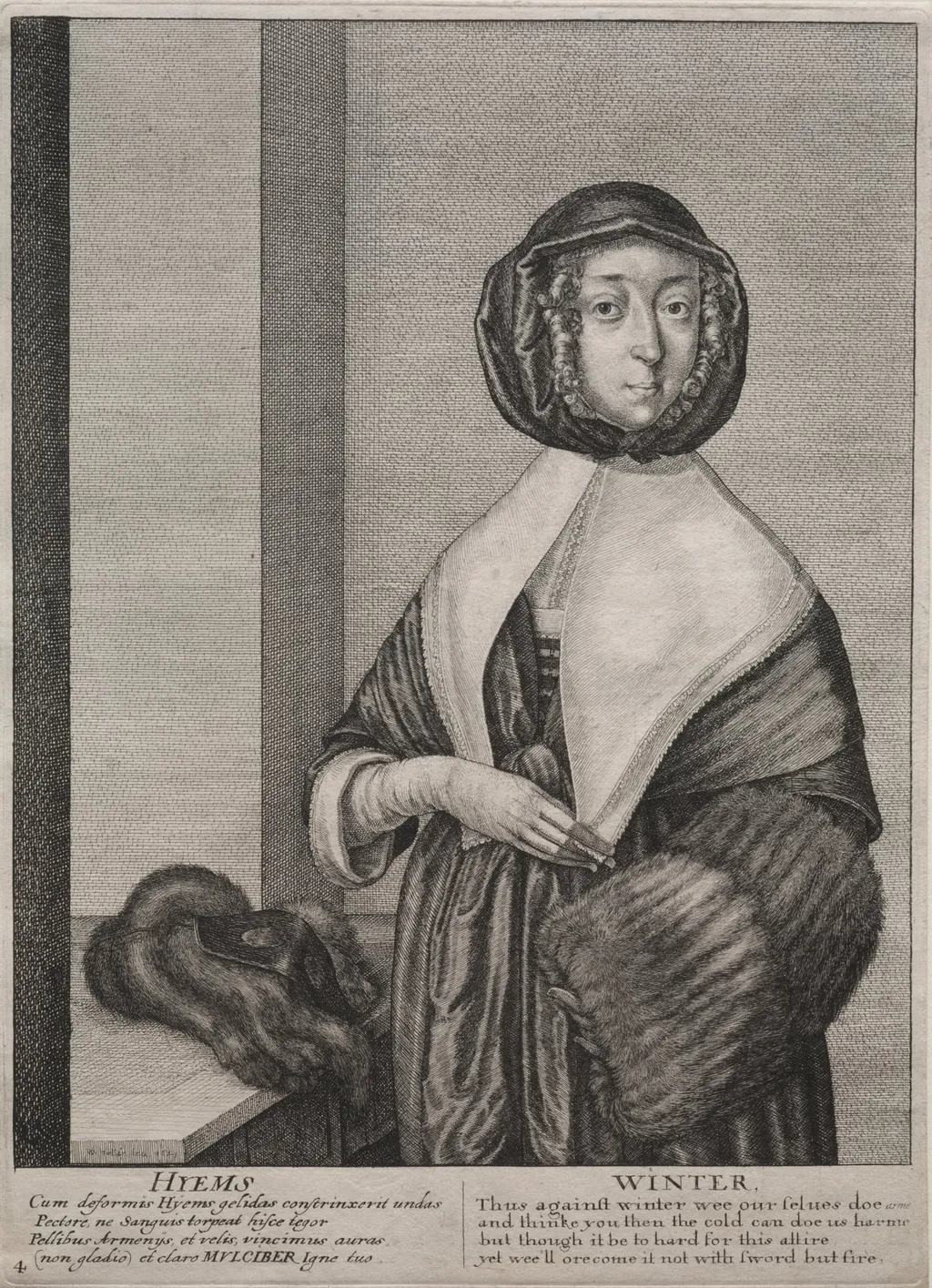The Four Seasons:  Winter, by Wenceslaus Hollar, 1641