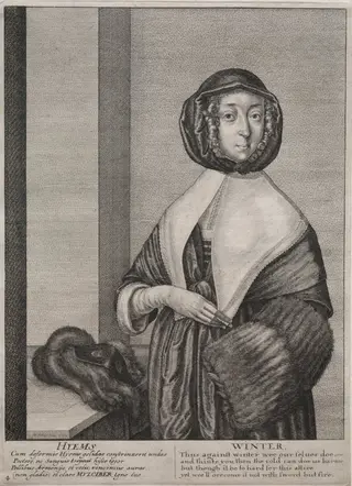 The Four Seasons:  Winter, by Wenceslaus Hollar, 1641