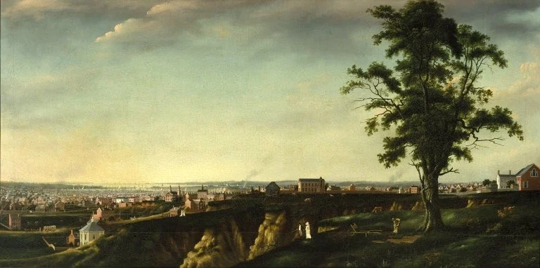 View of Baltimore from Chapel Hill, detail
