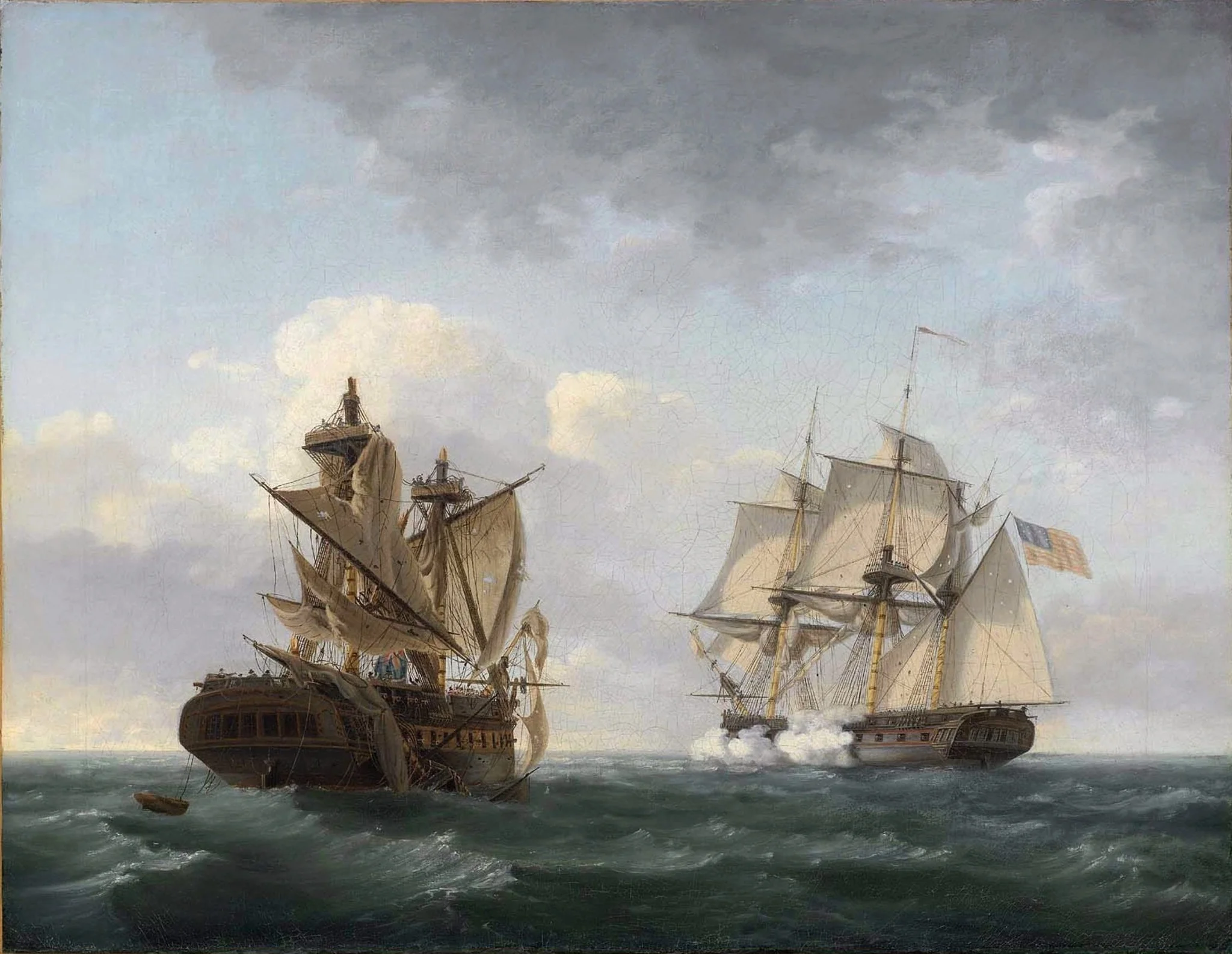 Engagement Between the "United States" and the "Macedonian", detail
