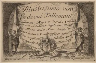 Title Page, by Herman van Swanevelt, ink, 1628