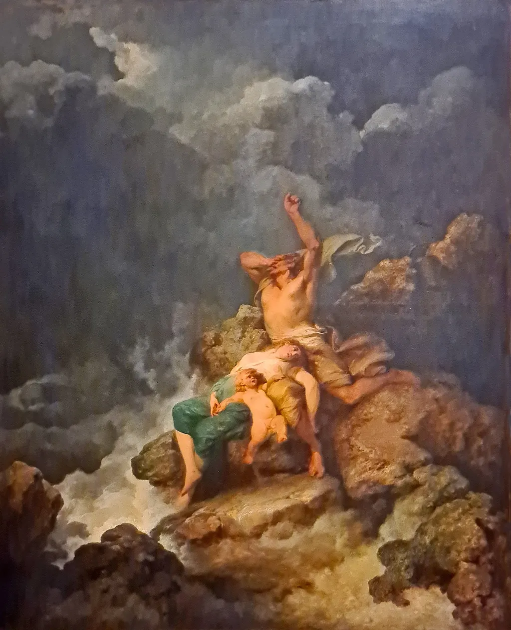 The Flood, by Philip James de Loutherbourg, oil, 1796