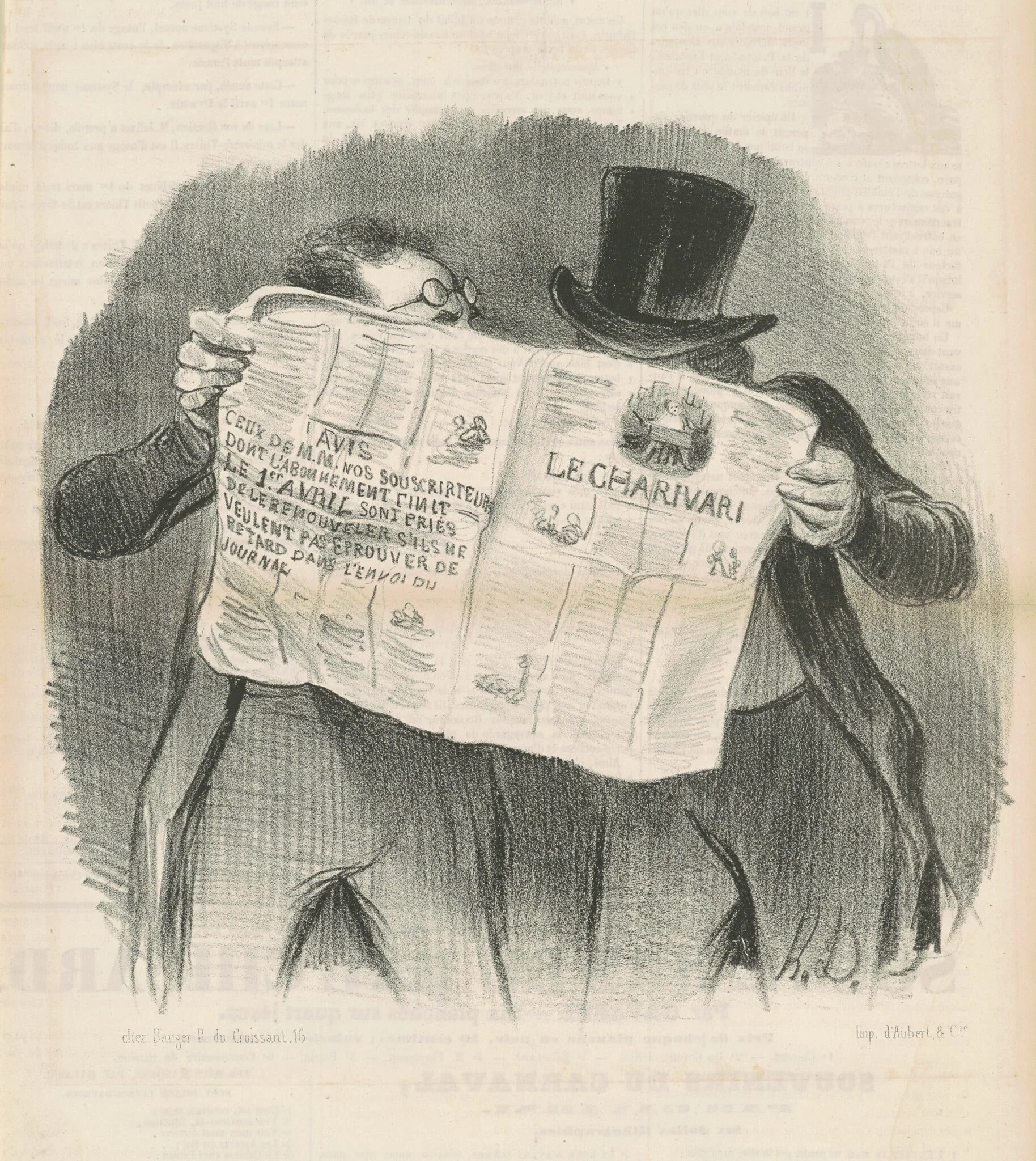 Le lecture du charivari, detail