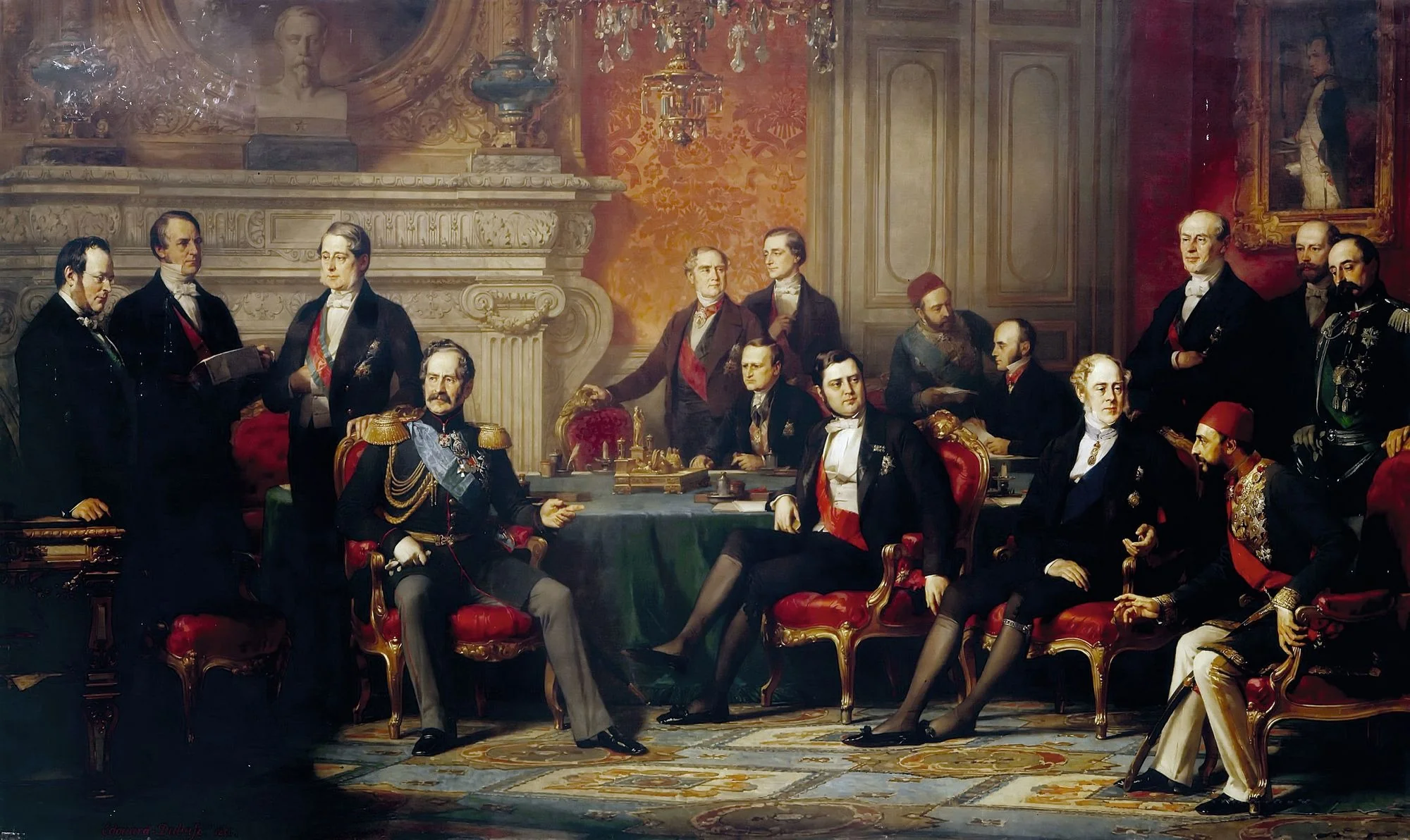 The Congress of Paris, detail