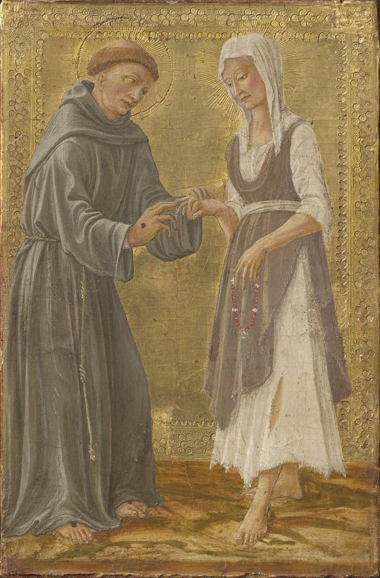 Das Ordensgelübde der Armut, detail