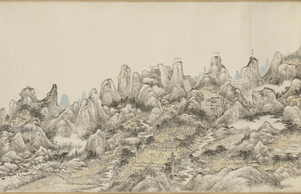 Traveling to the Southern Sacred Peak, by Zhang Ruocheng, unspecified