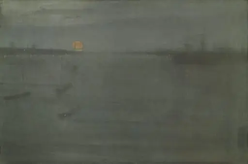 Nocturne: Blue and Gold—Southampton Water, by James McNeill Whistler, oil, 1872