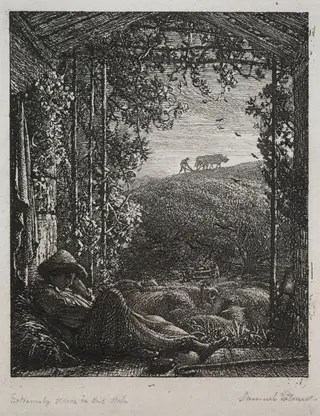 The Sleeping Shepherd, by Samuel Palmer, 1857