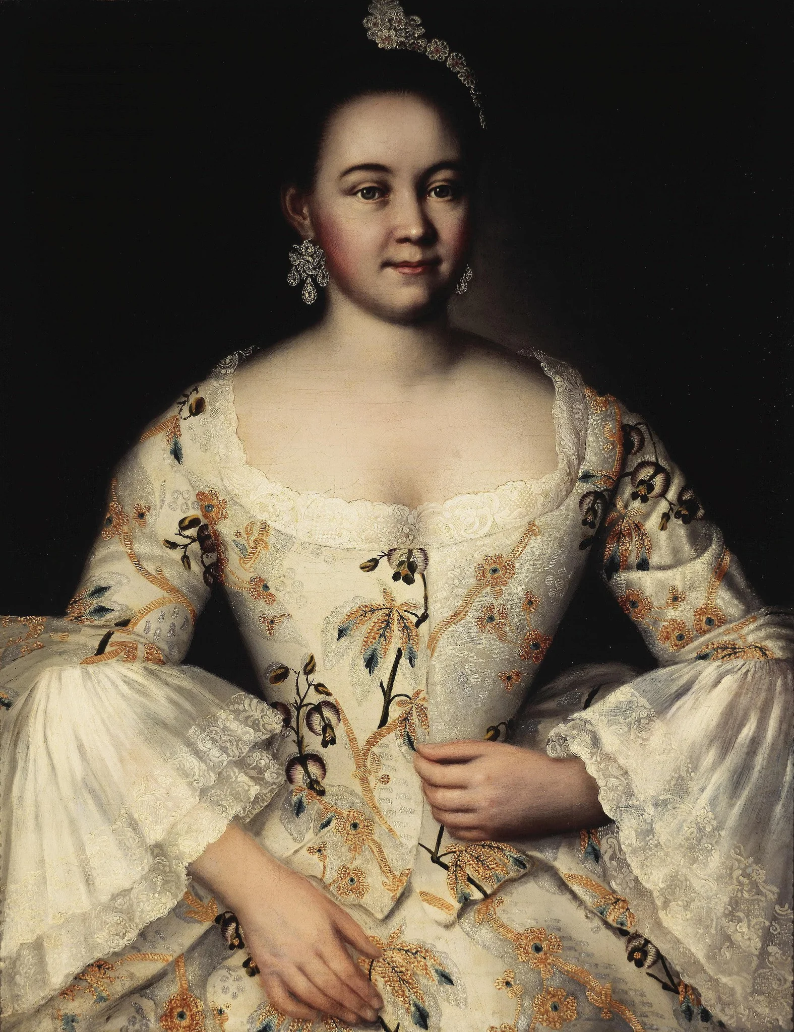 Portrait of S.S. Yakovleva, detail