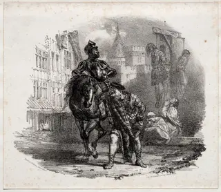 The Escape from Argyle Castle, by Richard Parkes Bonington, 1826