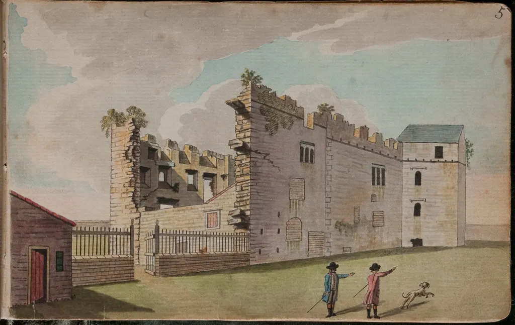 View of Merion [Merrion] Castle, 2 miles from Dublin [...], by Gabriel, ca.1729-1817 Beranger, unspecified, 1790