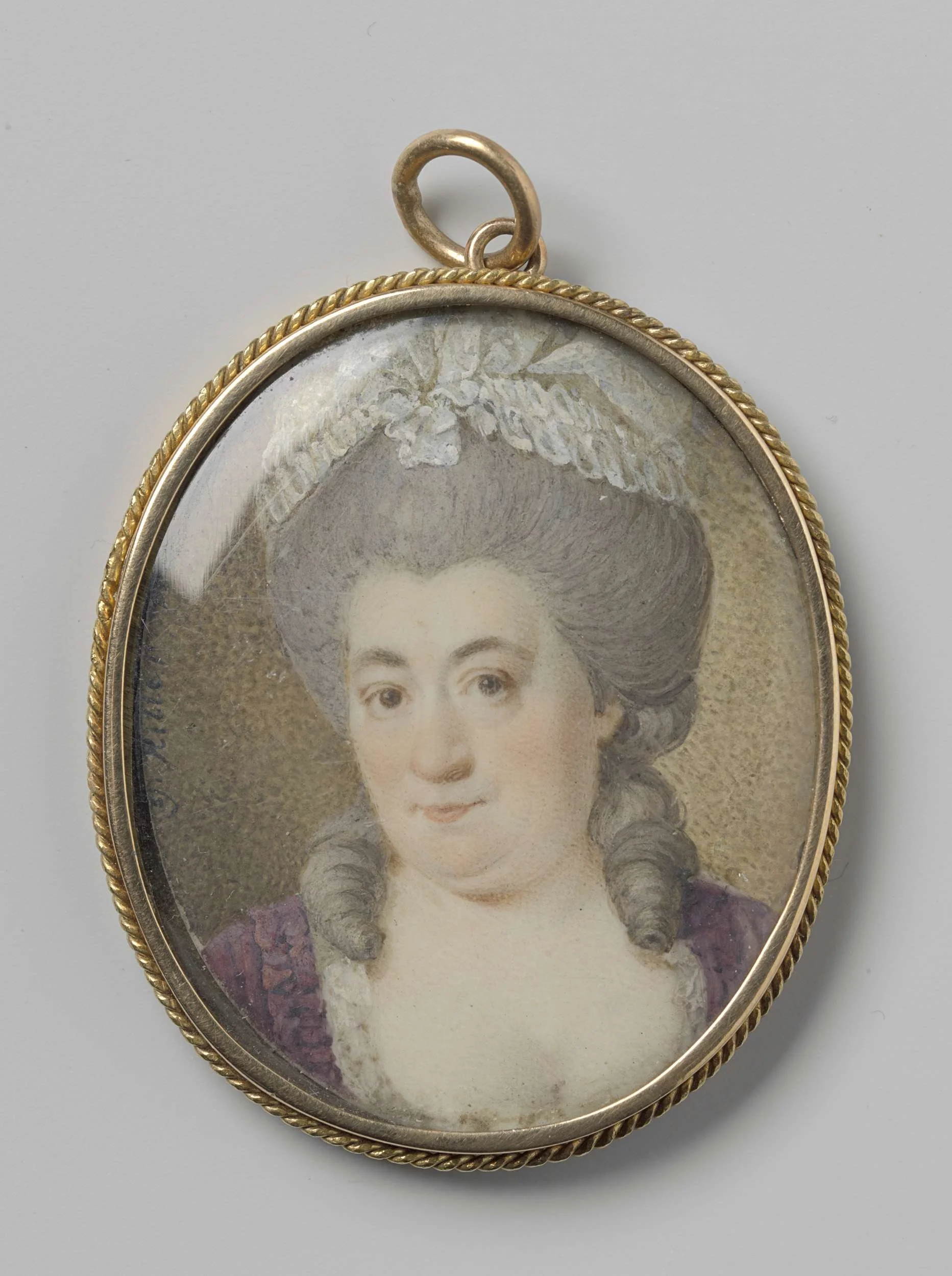 Portret van een vrouw, detail