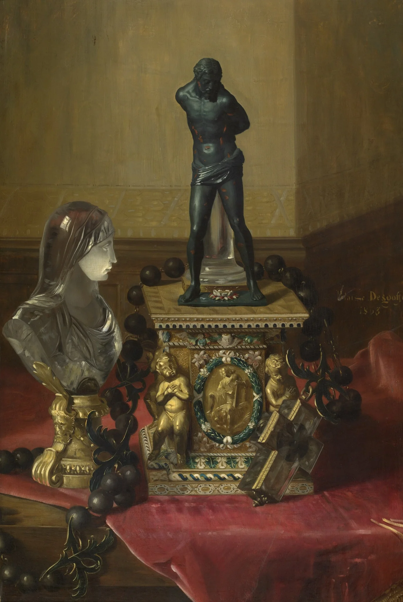 At the Louvre, detail