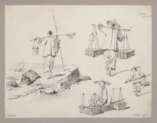 Chinese figures, by George Chinnery, 12