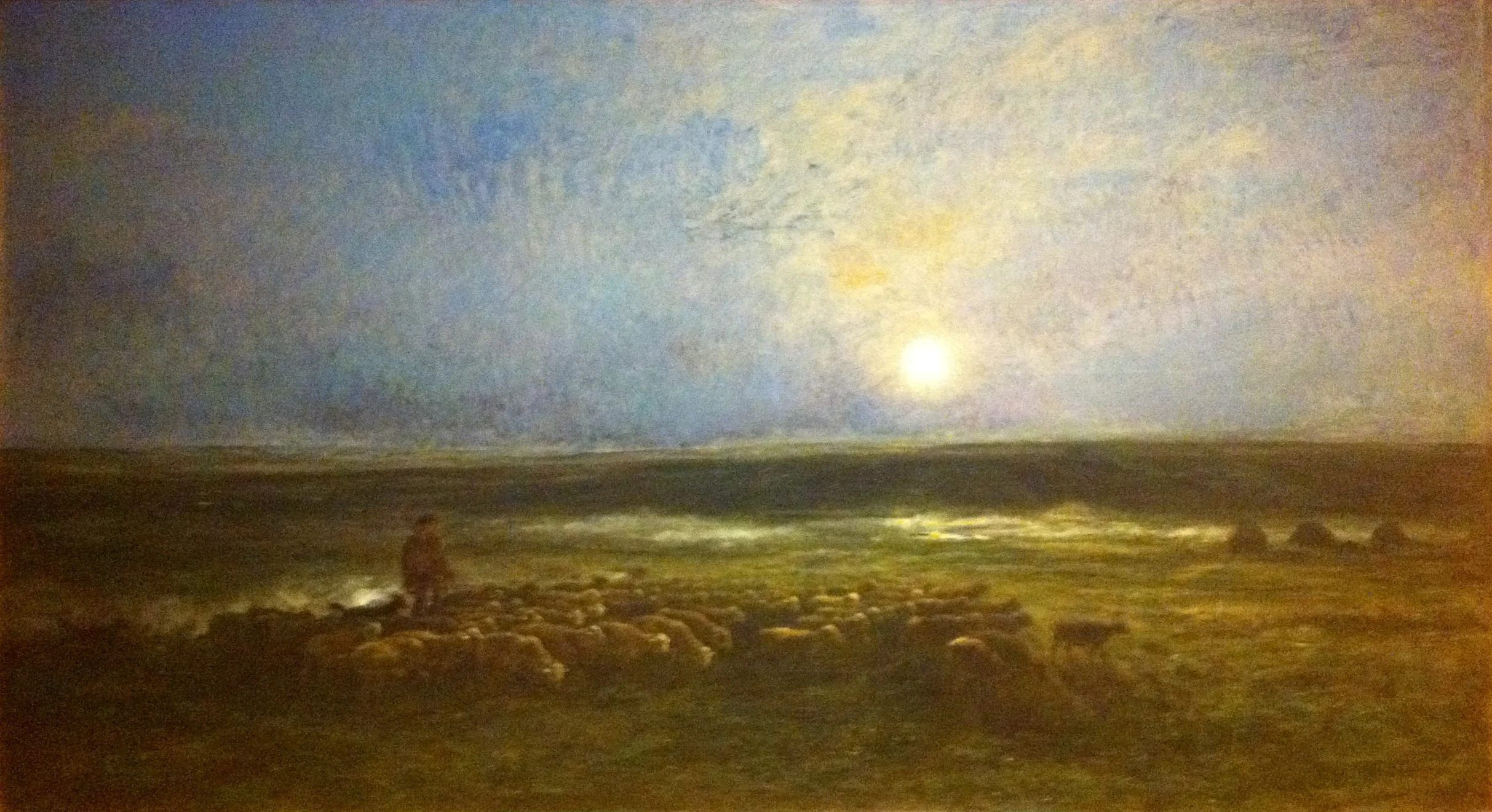 Lever de lune à Auvers, detail