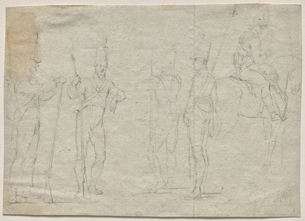 Soldiers, by Adolph Menzel, 1804