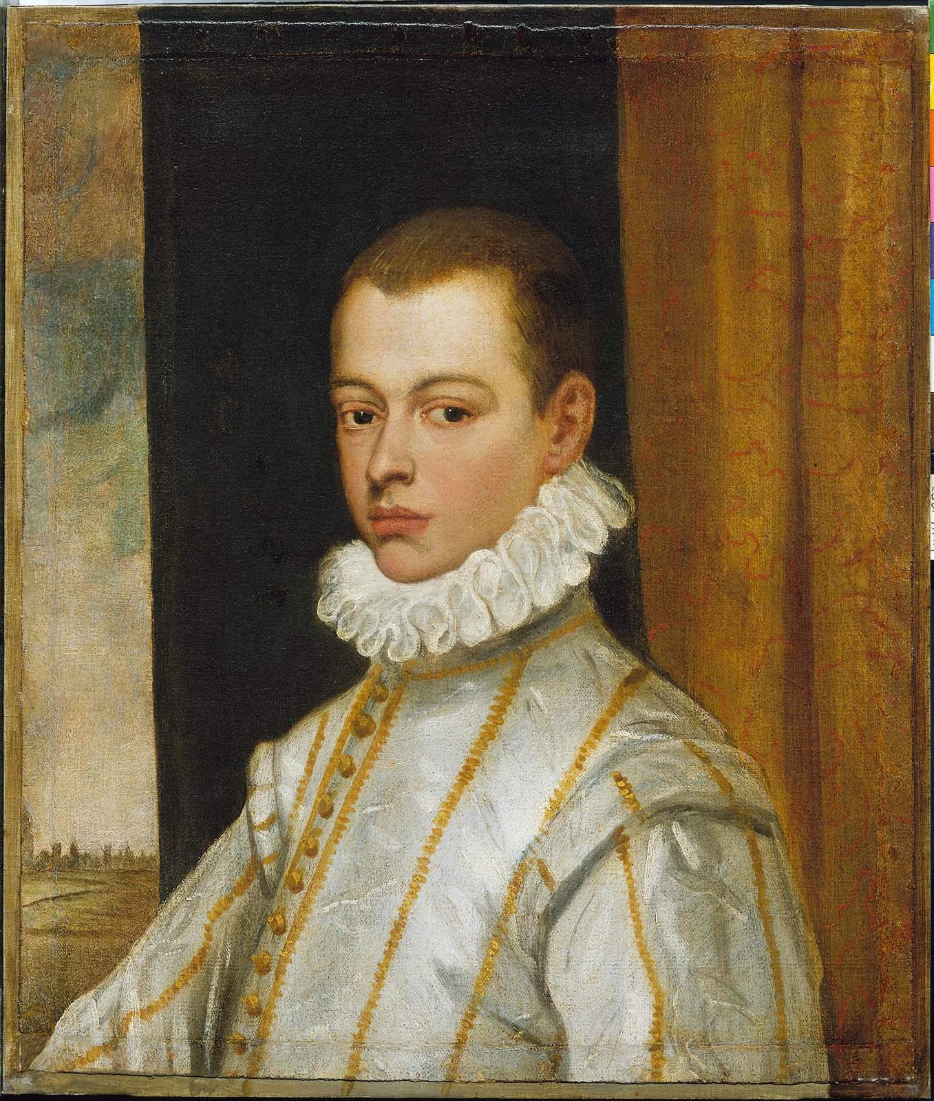 Portrait of a Young Man, detail