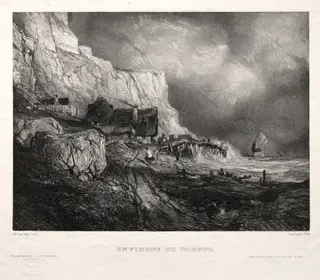 Six Marines:  Environs de Dieppe, by Eugène Isabey, 1833