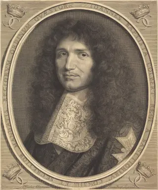 Jean-Baptiste Colbert, by Robert Nanteuil, ink, 1676