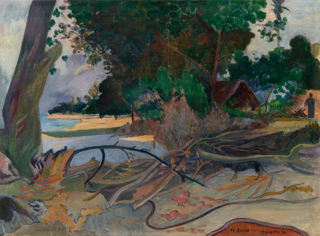 Te burao (The Hibiscus Tree), by Paul Gauguin, oil, 1892