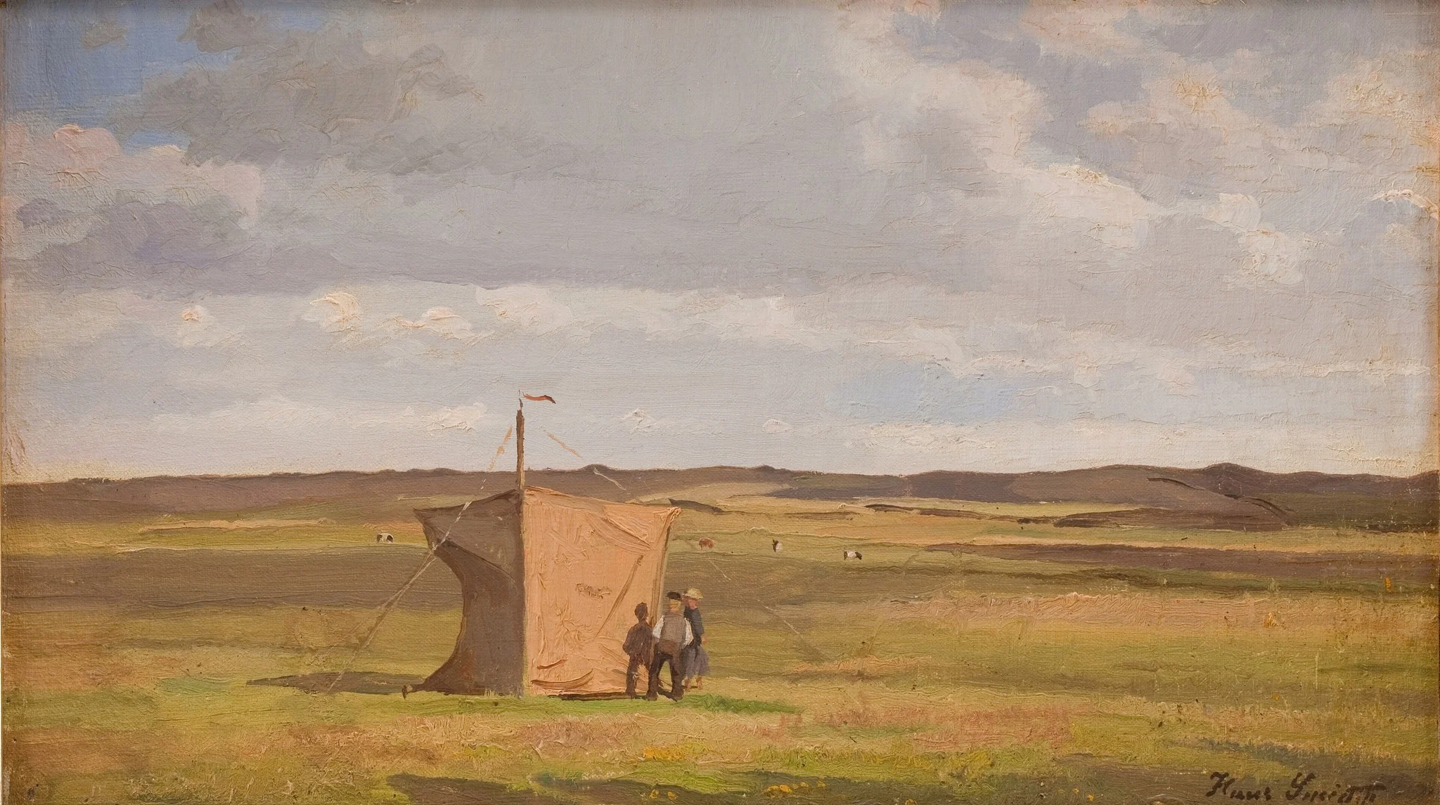 The Artist's Shelter on the Moors in Jutland, detail