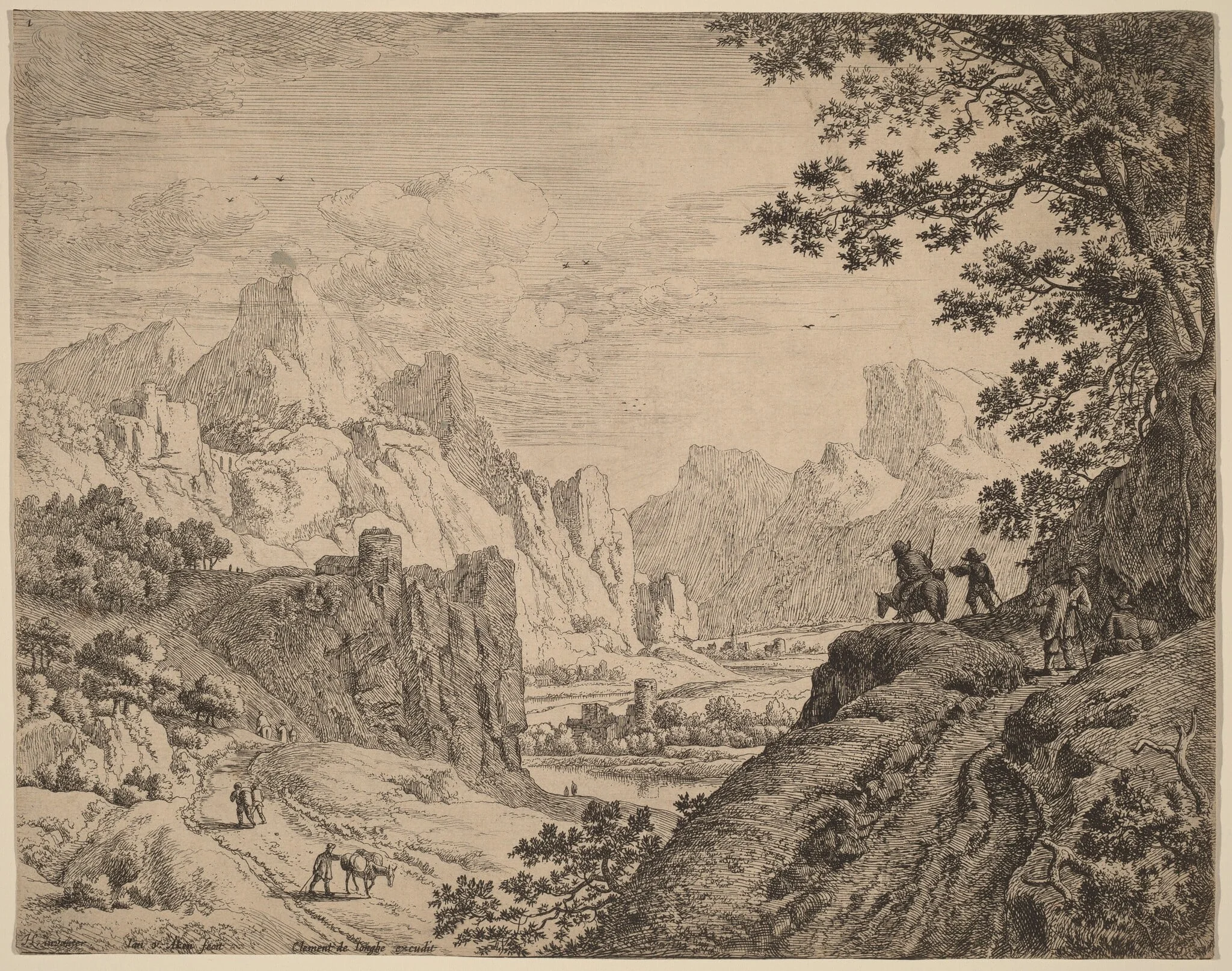 View of the River Rhine, detail