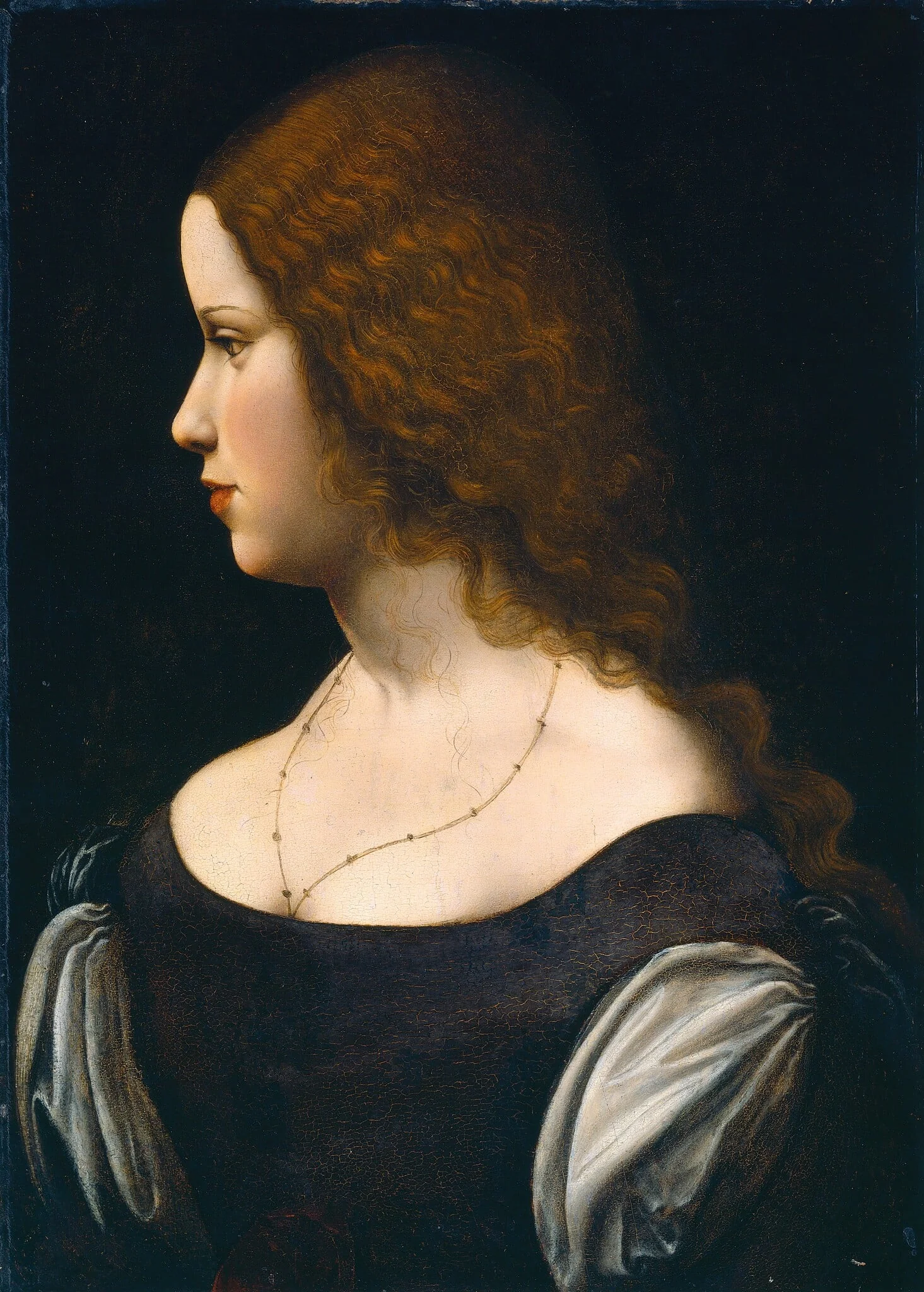 Portrait of a Young Lady, detail