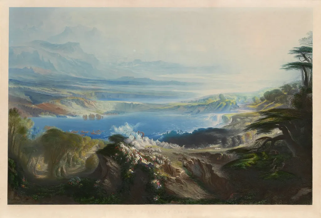 The Plains of Heaven, by Charles Mottram, ink, 1857