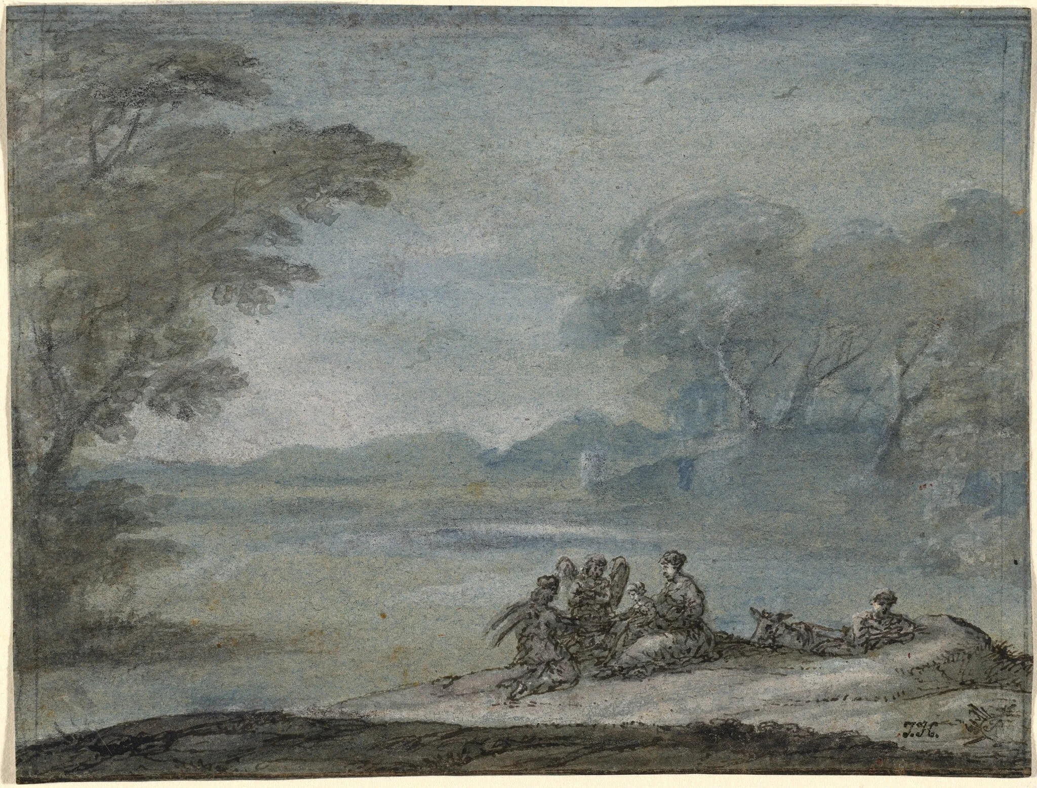 The Rest on the Flight into Egypt, detail