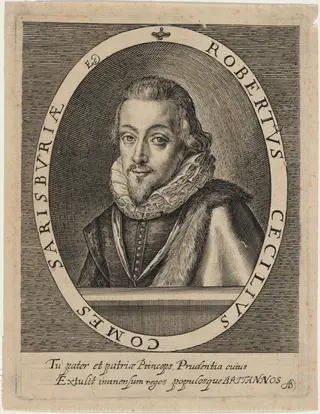 Robert Cecil, First Earl of Salisbury, by Magdalena van de Passe, ink, 1620