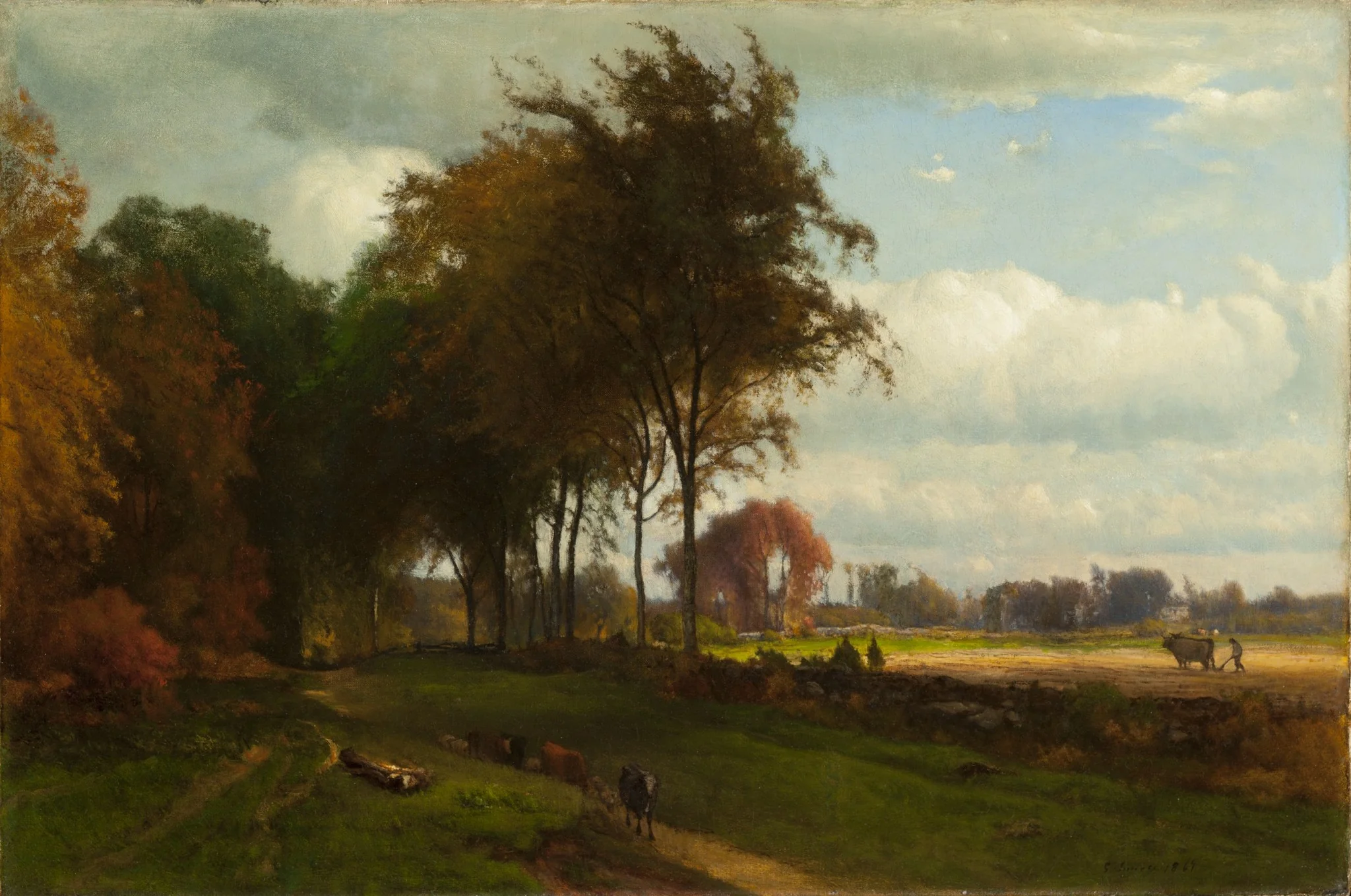 Landscape with Cattle, detail